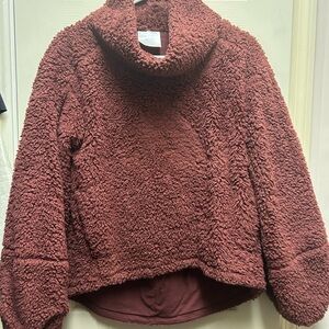 lululemon athletica Maroon Loose Turtleneck Sweater